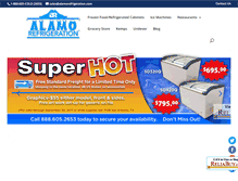 Tablet Screenshot of alamorefrigeration.com